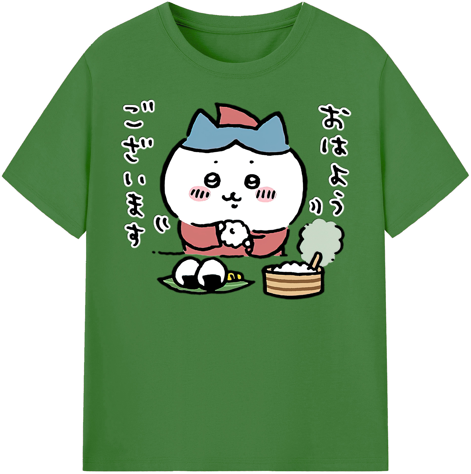 （画像用） ちいかわ ハチワレ Chii-kawa hachiware レディースカジュアルプリントTシャツ（綿100％）